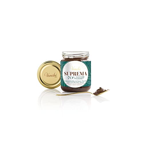 Venchi - Suprema Hazelnut Chocolate Spread -70% Sugars, 8.81 oz ...
