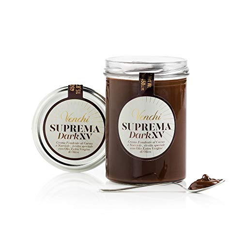 Venchi Suprema XV Dark Chocolate Hazelnuts Spread with Extra Vir...