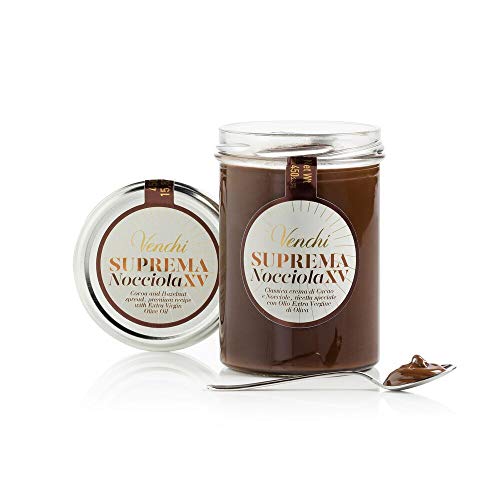 Venchi Suprema XV Milk Chocolate Hazelnuts Spread with Extra Vir...