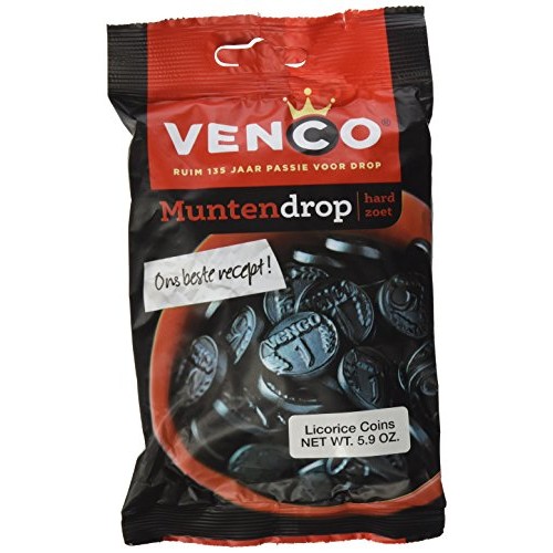 Venco Coin Shaped Licorice 5.9 Oz Bags Pack Of 4