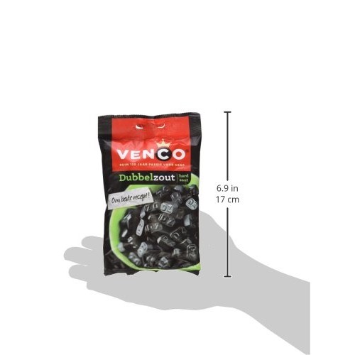Venco Double Salt Licorice Dubbelzout 6.1 Oz Pack Of 2