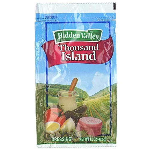 Hidden Valley Thousand Island Portion Pack Dressing -- 84 Case 1