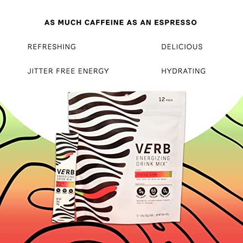 Verb Energy Drink Mix Packets - Cherry Lime - Caffeine from Orga...