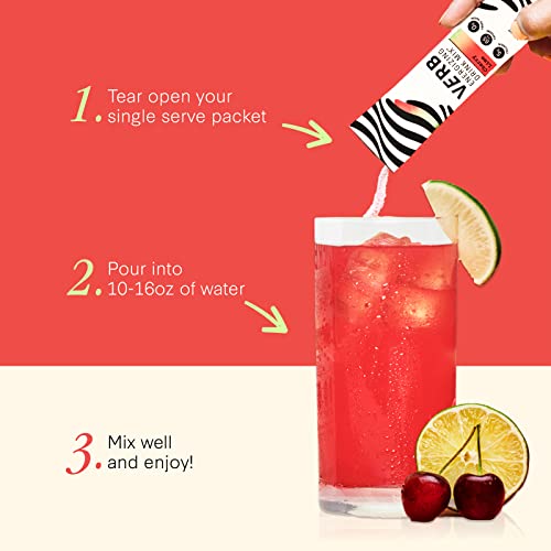Verb Energy Drink Mix Packets - Cherry Lime - Caffeine from Orga...