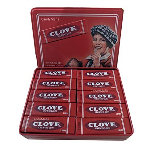 Clove Gum 10 Pack - Vintage Collector Tin