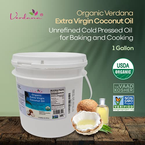 Organic Verdana Extra Virgin Coconut Oil – Usda Organic, Unrefin