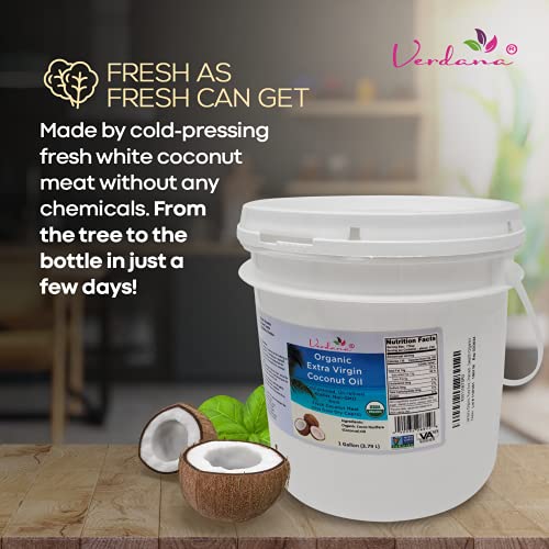 Organic Verdana Extra Virgin Coconut Oil – Usda Organic, Unrefin