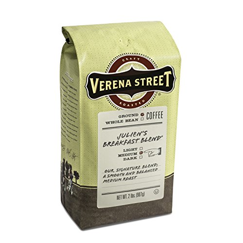 Verena Street 2 Pound Ground Coffee, Medium Roast, Juliens Brea
