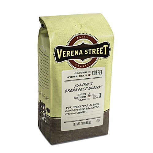 Verena Street 2 Pound Whole Bean Coffee, Medium Roast, Juliens