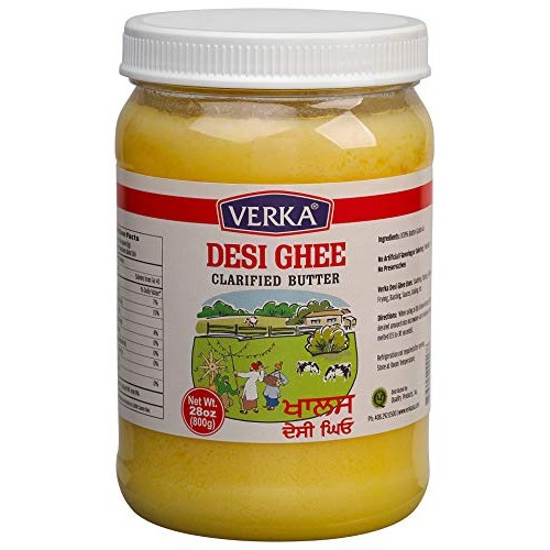 Verka Original Pure Unsalted Desi Ghee Clarified Butter 28 Ounce