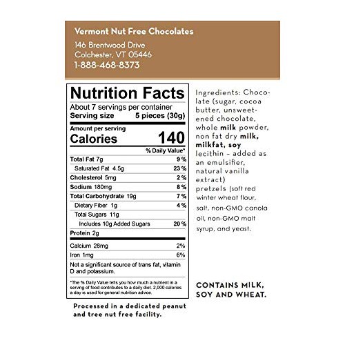 Vermont Nut Free Chocolate Covered Mini Twist Pretzels Assorted