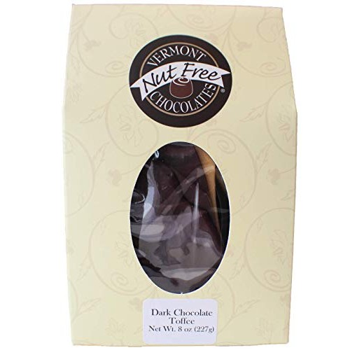 Vermont Nut Free Chocolates Toffee Dark Chocolate 8 Ounces