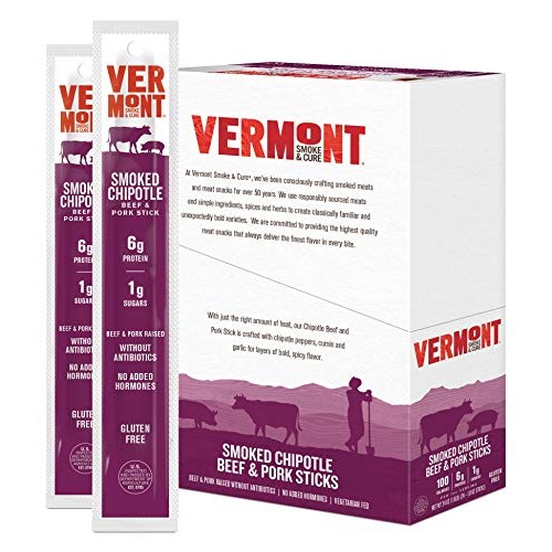 Vermont Smoke And Cure Meat Sticks - Antibiotic Free Beef &Amp; Pork
