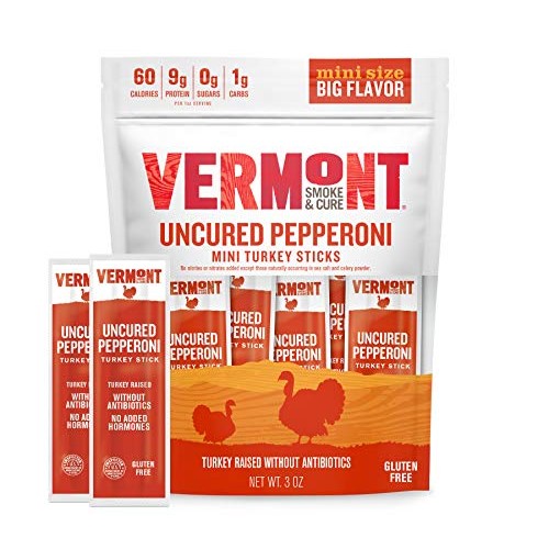 Vermont Smoke &Amp; Cure Mini Jerky Stick Go Pack, Turkey, Antibioti