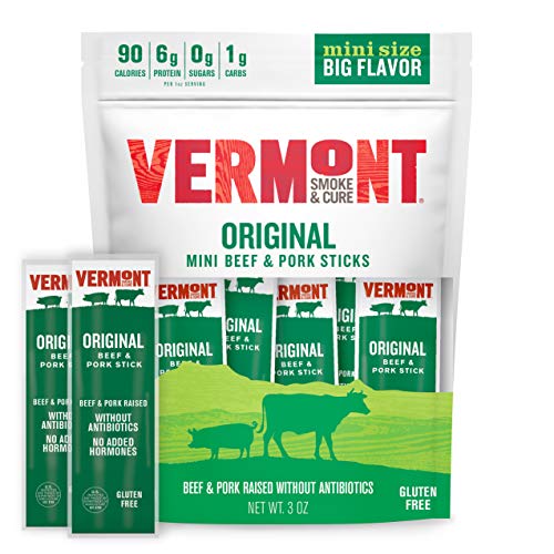 Vermont Smoke And Cure Original Mini Meat Stick Go Pack, Beef &Amp;