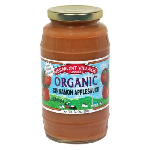 Vermont Village Organic Cinnamon Applesauce, 24 Ounce - 6 Per Case.