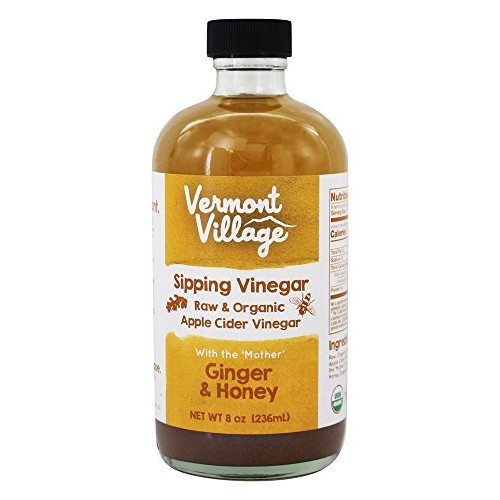 Vermont Village Organic Sipping Apple Cider Vinegar, 8Oz Ginger