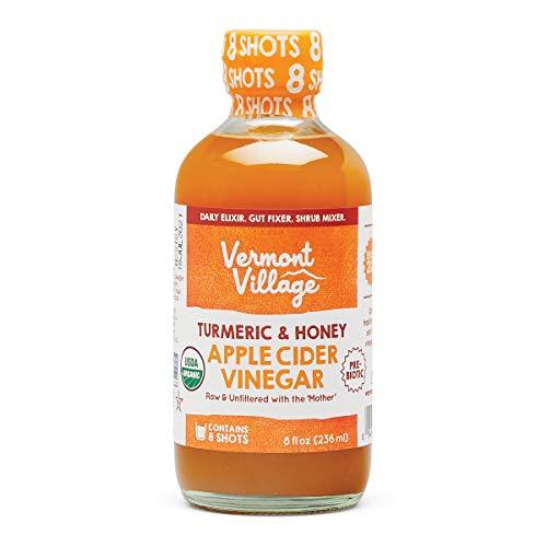 Vermont Village Organic Apple Cider Sipping Vinegar Turmeric &Amp;