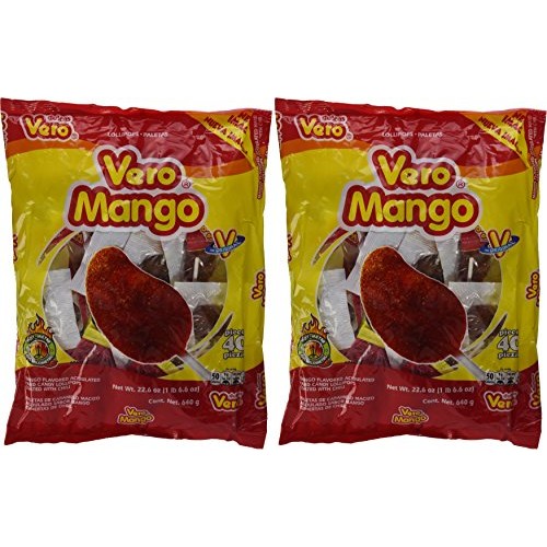 Vero Spicy Mango Lollipop 40 Pcs Pack Of 2