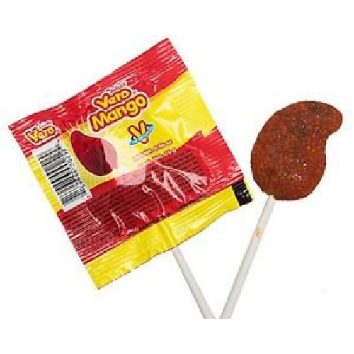 Pack Of 3 Vero Mango, Chili Covered Mango Flavored Lollipops, 40 Pack Of 3 Vero Mango, Chili Covered Mango Flavored Lollipops, 40