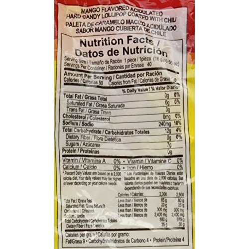 Vero Mango Con Chile - Pack Of 40- 22.6 Oz.1 Lb. 6.6 Oz.