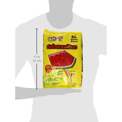 Vero Rebanaditas Paletas Sabor Sandia Hard Candy Chili Covered L