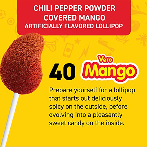 Vero Takis Chamoy Artificially Flavored Lollipop With Chili Pepp