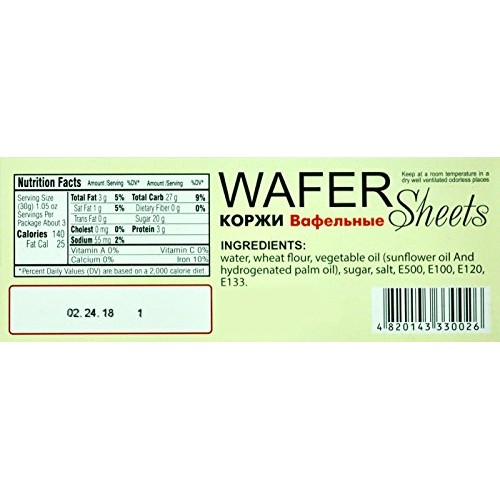 Wafer Sheets Pack Of Nine Round Tort Wafers Green White Pink 3.2