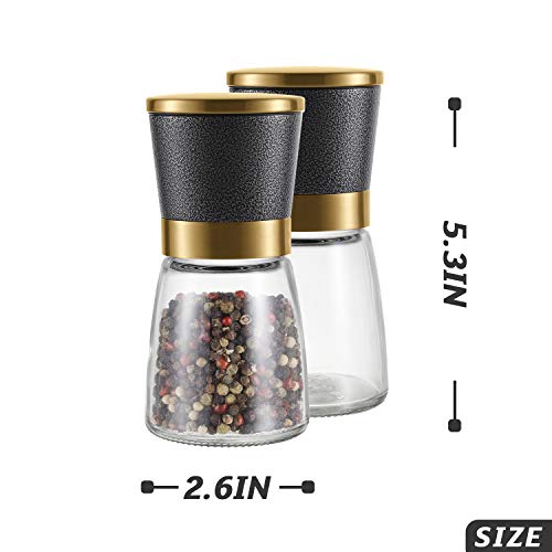 Salt And Pepper Grinder 1Pcs Vevok Chef Adjustable Ceramic Sea S