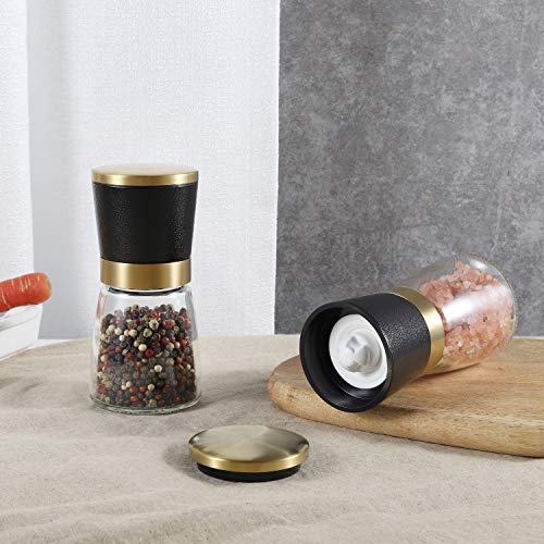 Salt And Pepper Grinder 1Pcs Vevok Chef Adjustable Ceramic Sea S