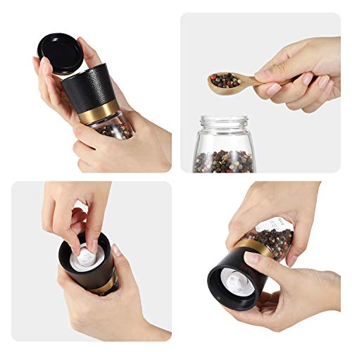 Salt And Pepper Grinder 1Pcs Vevok Chef Adjustable Ceramic Sea S