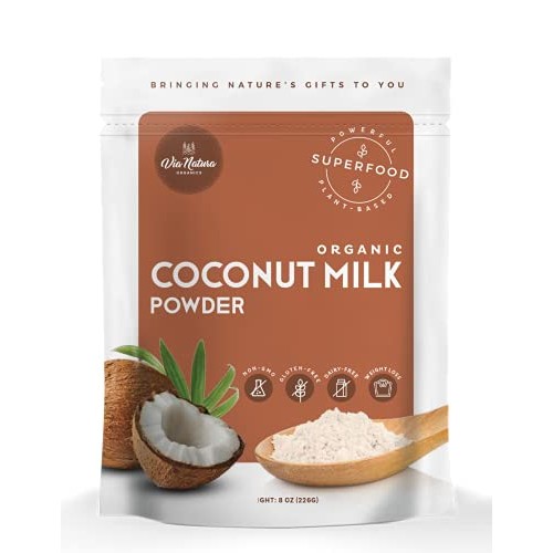 Organic Coconut Milk Powder, 8Oz. | Superfood | Non-Gmo | Gluten