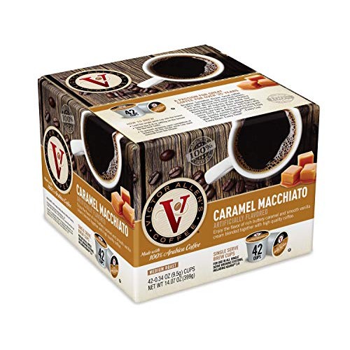 Caramel Macchiato For K-Cup Keurig 2.0 Brewers, 42 Count, Victor