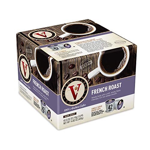 French Roast For K-Cup Keurig 2.0 Brewers, 42 Count, Victor Alle