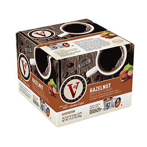 Hazelnut For K-Cup Keurig 2.0 Brewers, 42 Count, Victor Allen’S