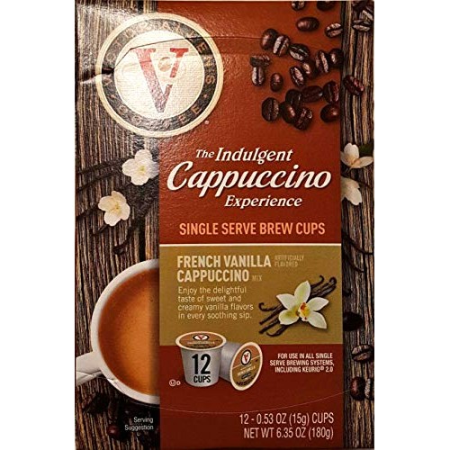 The Indulgent French Vanilla Cappuccino Single Serve Cups - 12 C