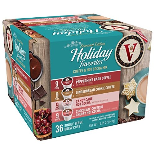 Victor Allen Coffee Holiday Favorites Coffee &Amp; Cocoa Mix, 36 Cou