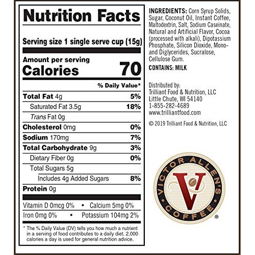 Victor Allens Coffee French Vanilla Flavored Cappuccino, 42 Cou