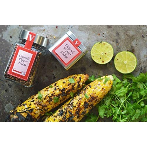 Chipotle Pepper Flakes - Two 4.2 Oz. Jars- Adds Smoky Heat To Re