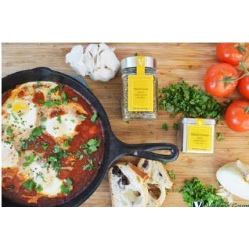 Mediterranean- Two 3.2 Oz. Jars -Add Flavor To Chicken, Vegetabl