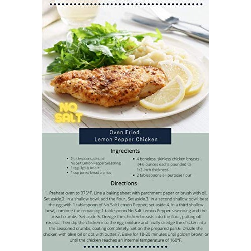 No Salt Lemon Pepper- 5.3 oz. Jar Pack of 2 You won’t even mis...