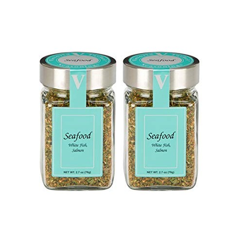 Seafood Seasoning 2 Pack -Blend Of Chives, Thyme, Oregano And Le
