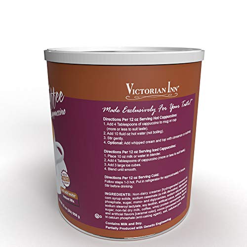 Victorian Inn Instant Cappuccino, English Toffee, 32-Ounce Canis