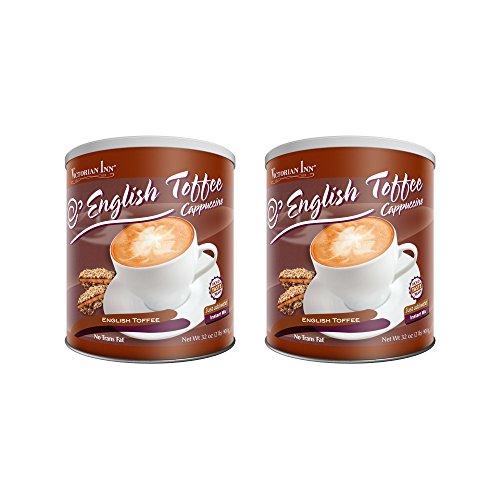 Victorian Inn Instant Cappuccino, English Toffee, 32-Ounce Canis