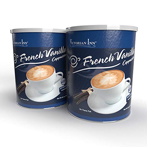 Victorian Inn Instant Cappuccino, French Vanilla, 48-Ounce Canis