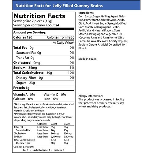 Gummy Brains Candy 2.2 Lb Bag