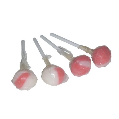 Mini Strawberry &Amp; Cream Lollies X50 Lollipops