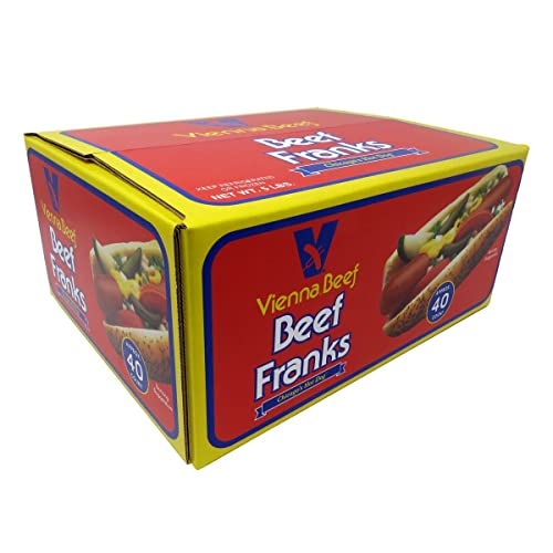Vienna Beef Regular Skinless Franks 6 8:1 5 lbs. Approximatel...