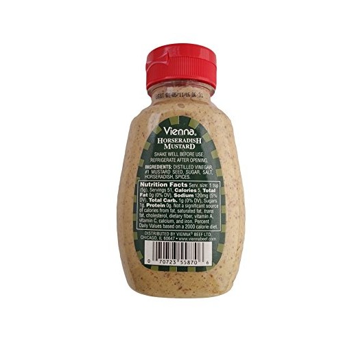 Vienna Horseradish Mustard 9 Oz