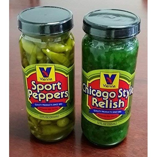 Vienna Chicago Style Relish 12 Oz And Vienna Sport Pepper 12